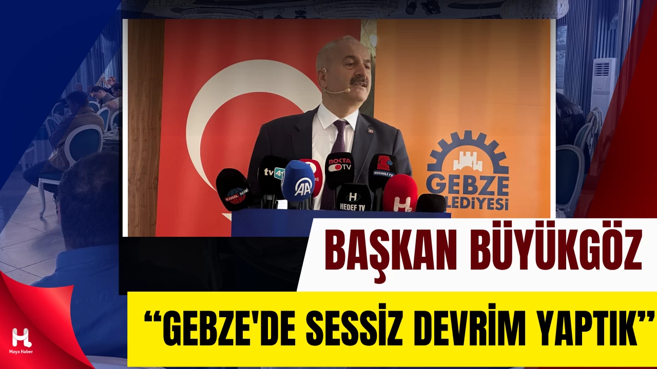 Zinnur Büyükgöz Basın Toplantısında Gebze’deki Büyük Projeleri Anlattı