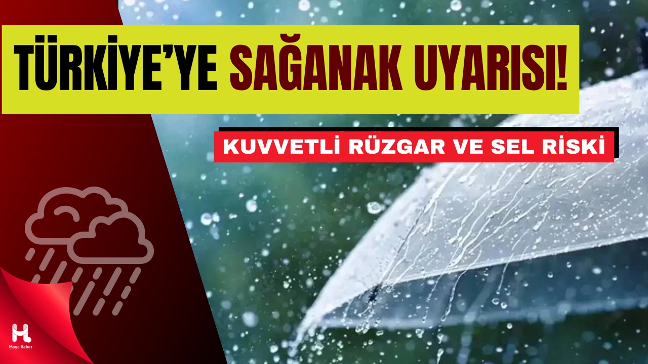 Türkiye Genelinde Sağanak Alarmı: Bu İllerde Fırtına Bekleniyor