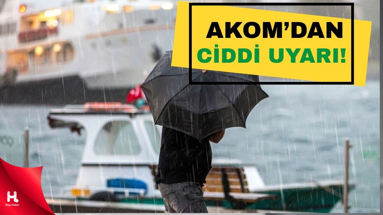 İstanbul İçin Kuvvetli Yağış ve Fırtına Uyarısı