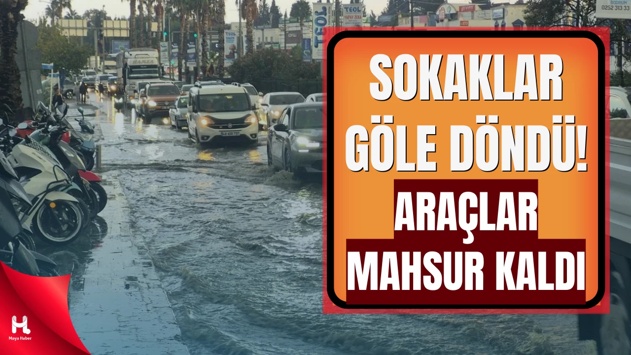 Muğla’da Sağanak Yağış Felaketi: Araçları Suya Gömdü
