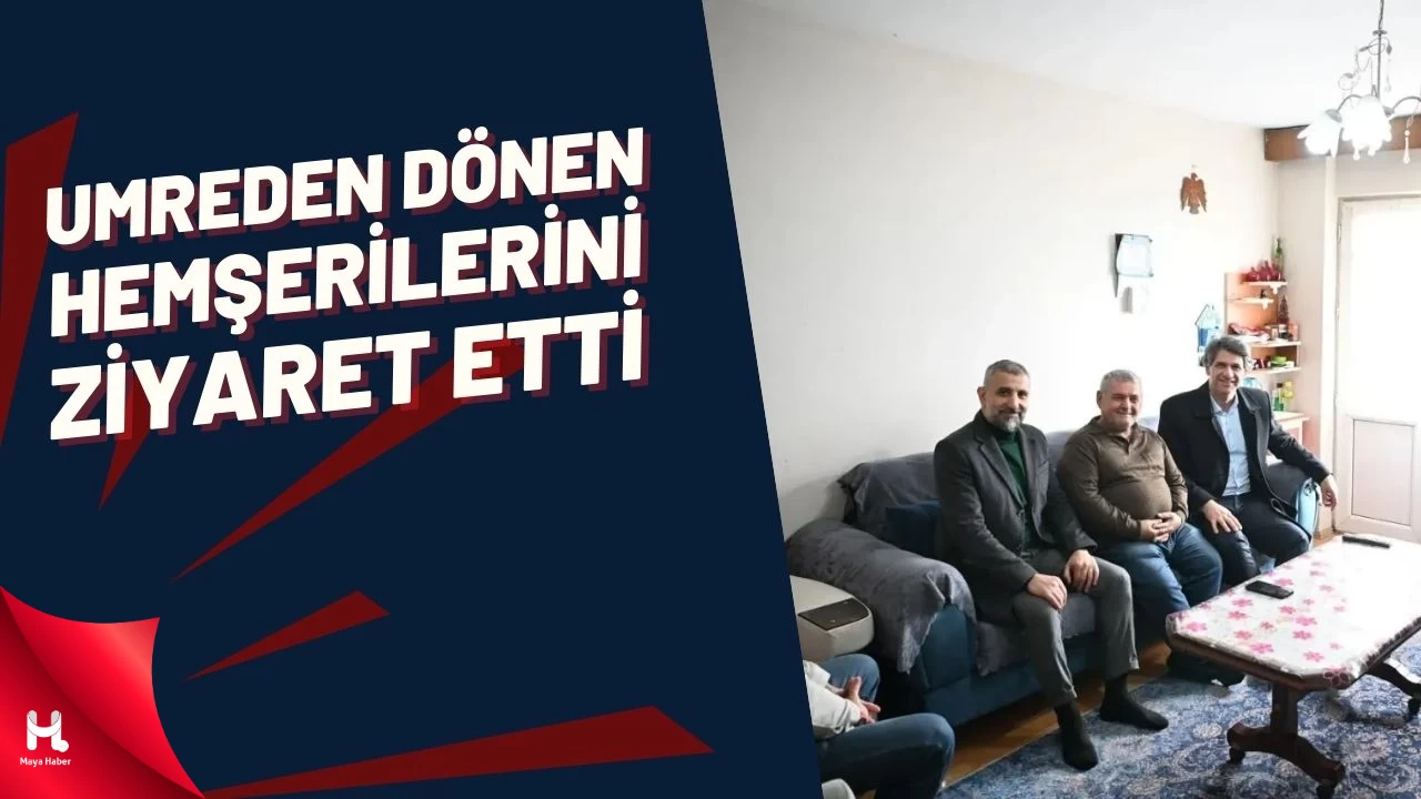 Başkan Kocaman Umre’den dönen hemşerilerini ziyaret etti