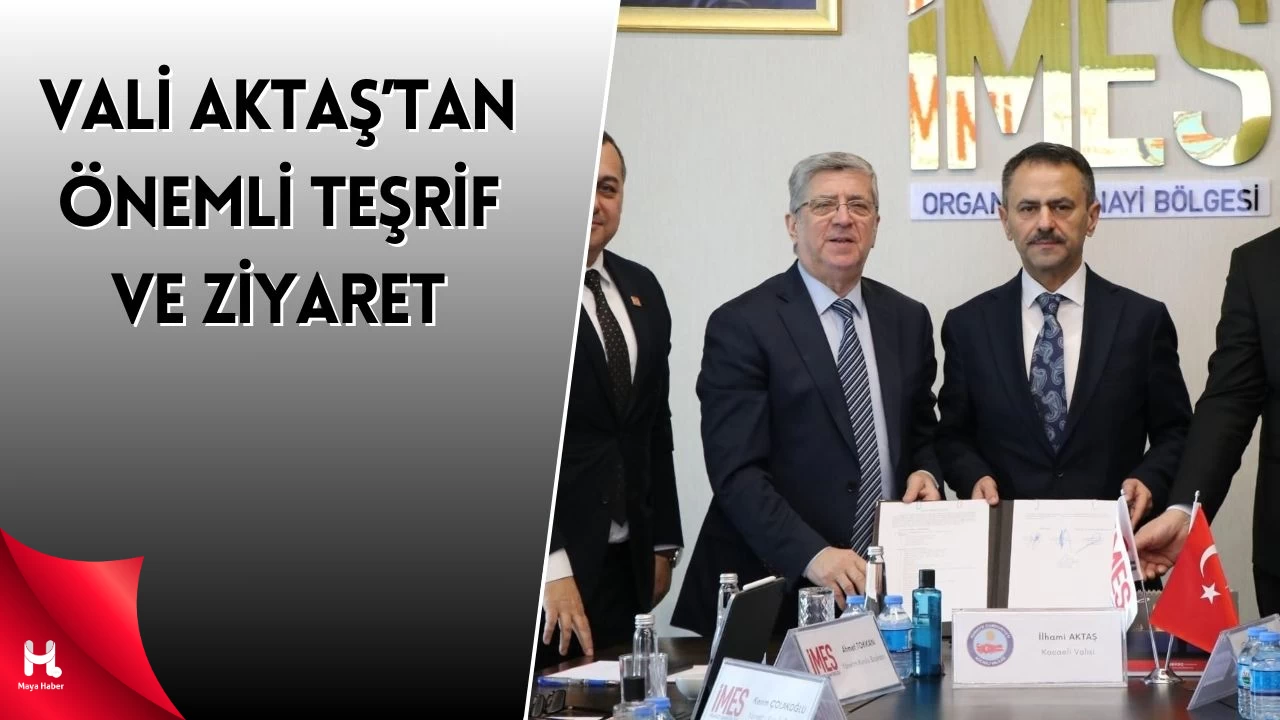 Vali Aktaş Dilovası'nda Teşrif ve Devir Teslim Töreninde Bulundu