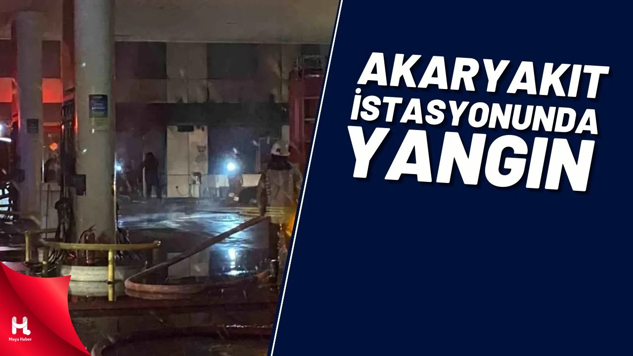Zeytinburnu'nda Akaryakıt İstasyonu Yangını