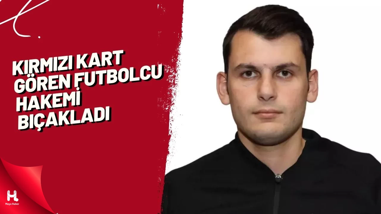 Kırmızı kart gören futbolcu hakemi bıçakladı