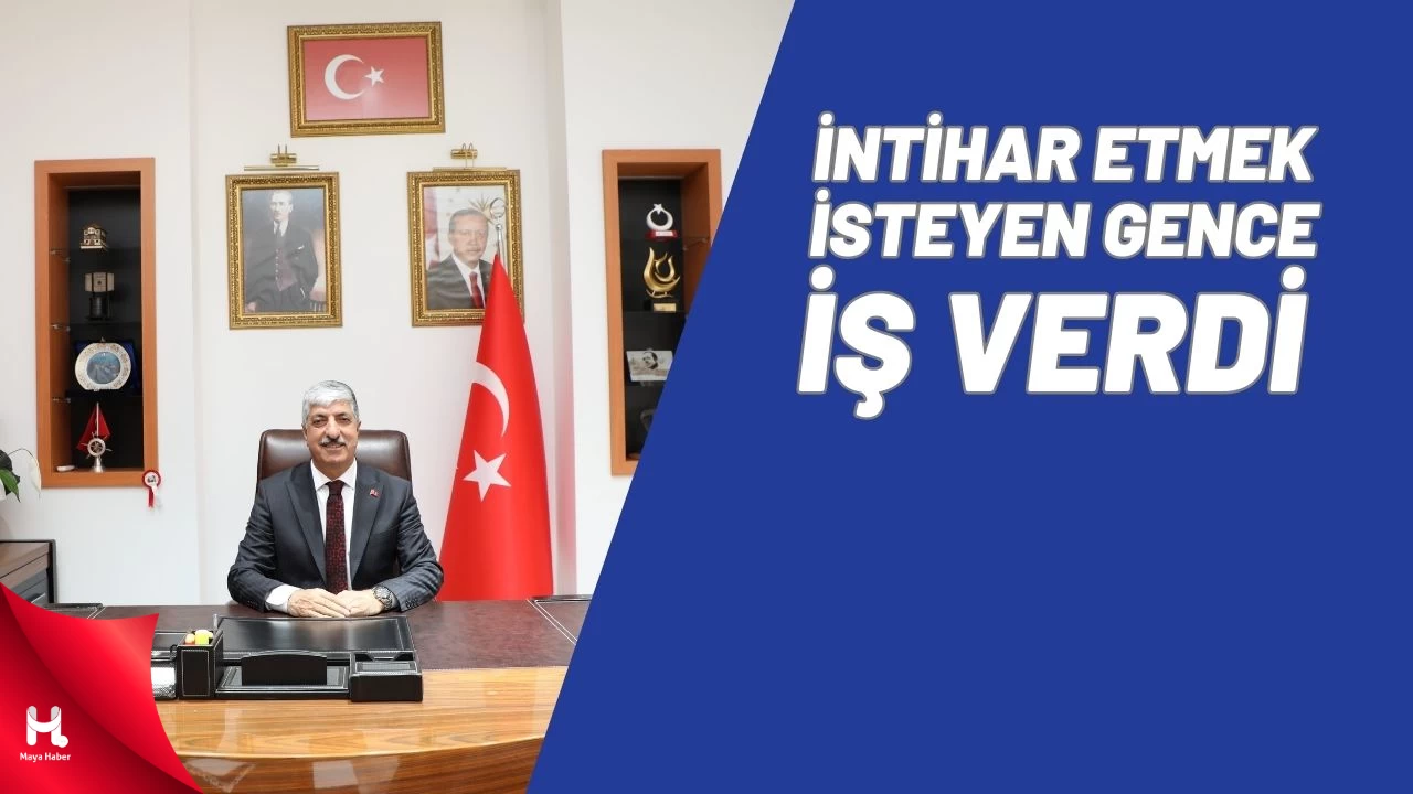 İntihar Etmeye Kalkışan Genci Başkan Ömeroğlu İkna Etti