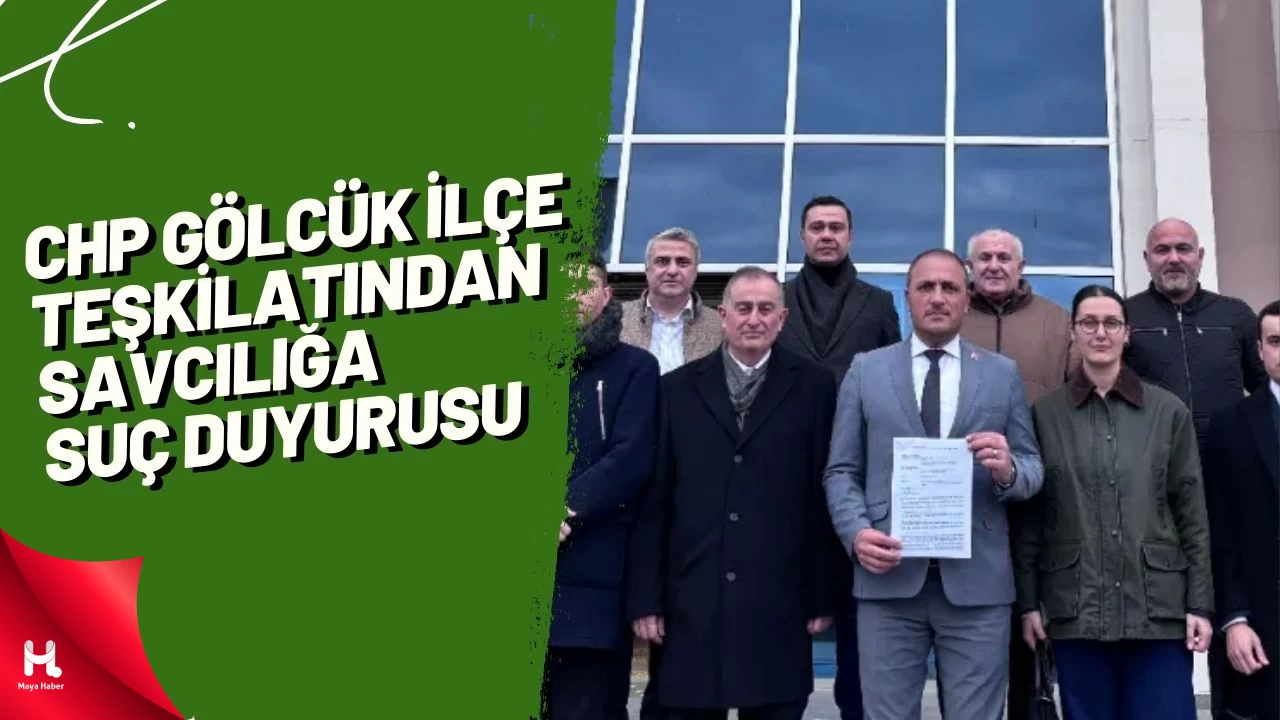 CHP Gölcük İlçe Teşkilatından Savcılığa Suç Duyurusu