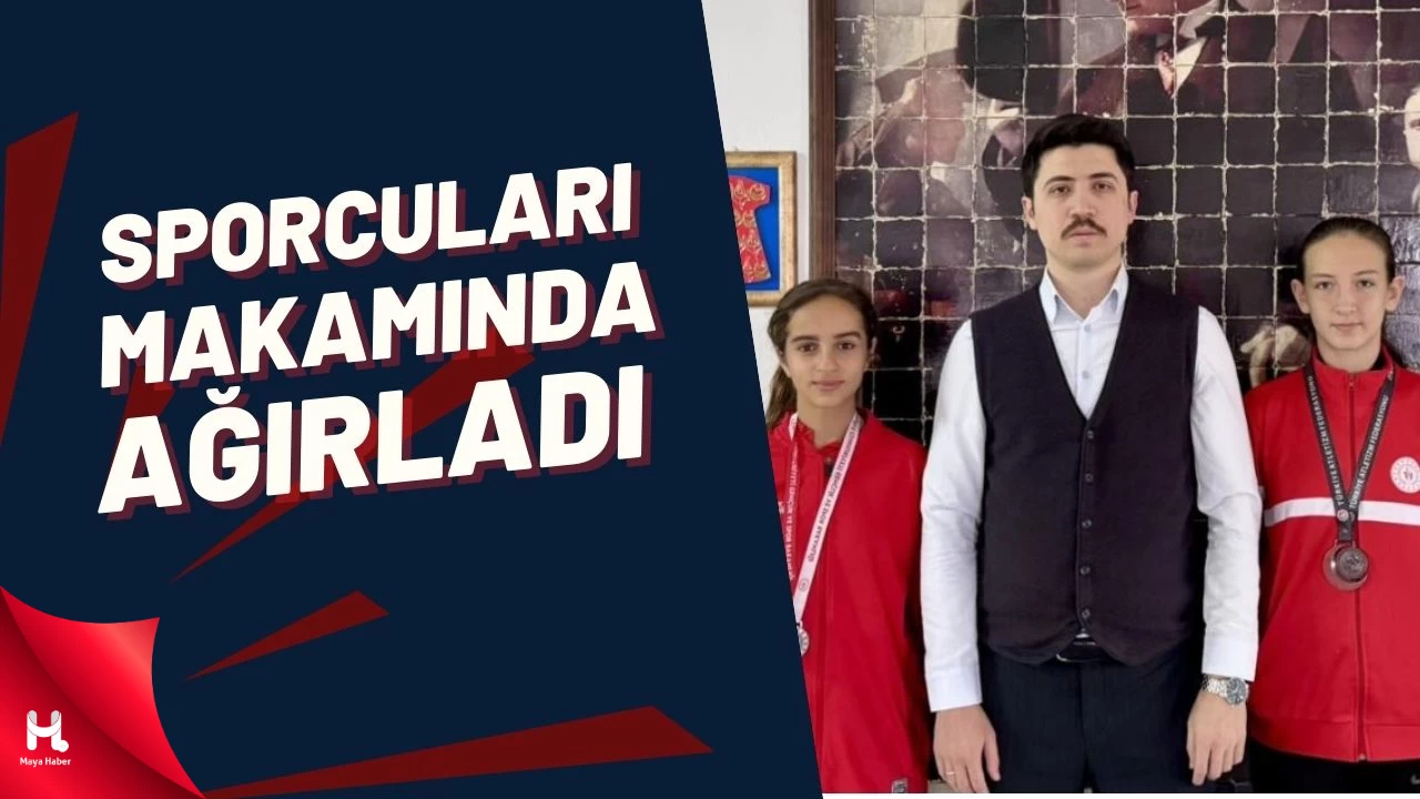 Kaymakam Kahraman Başarılı Sporcuları Makamında Ağırladı