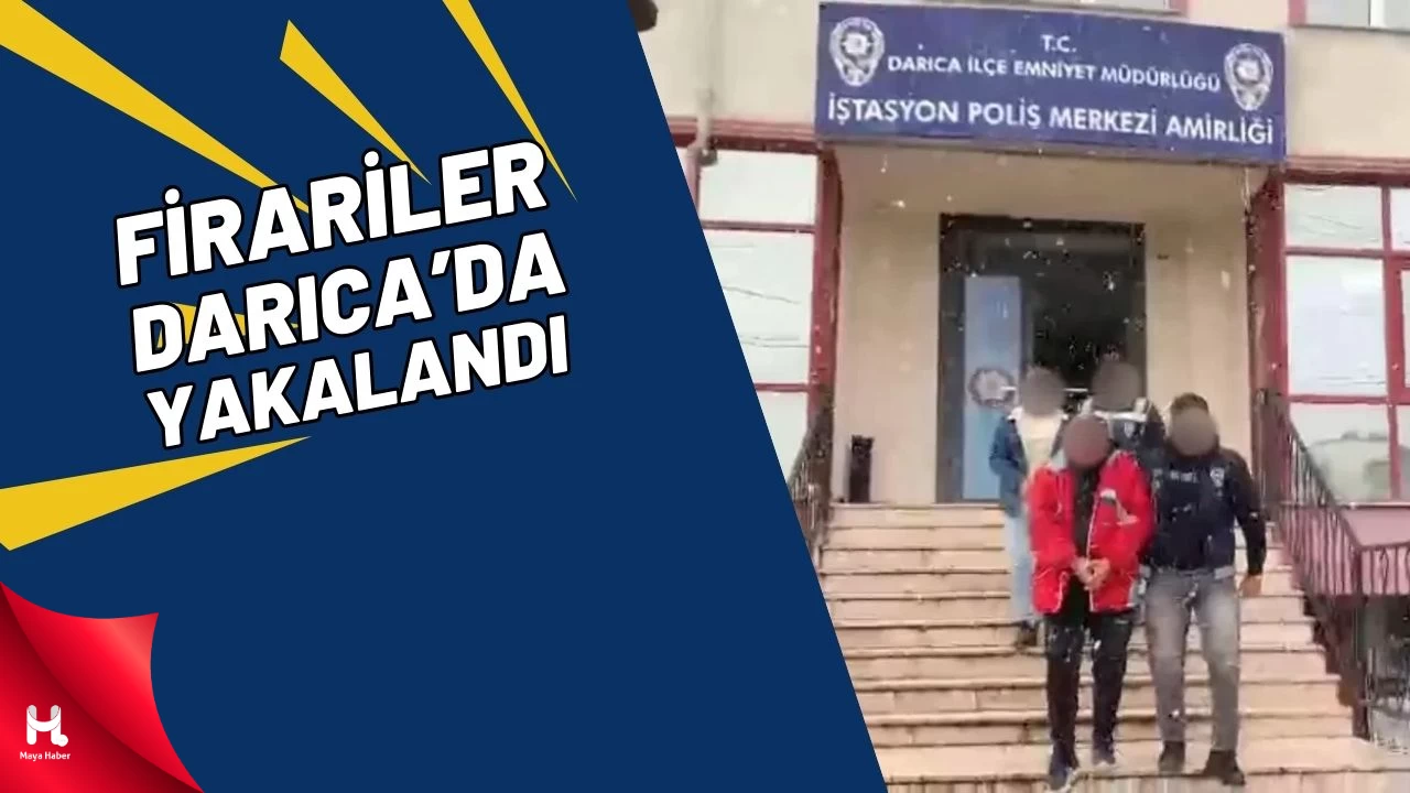 Çeşitli suçlardan aranan 2 cezaevi firarisi Darıca'da yakalandı
