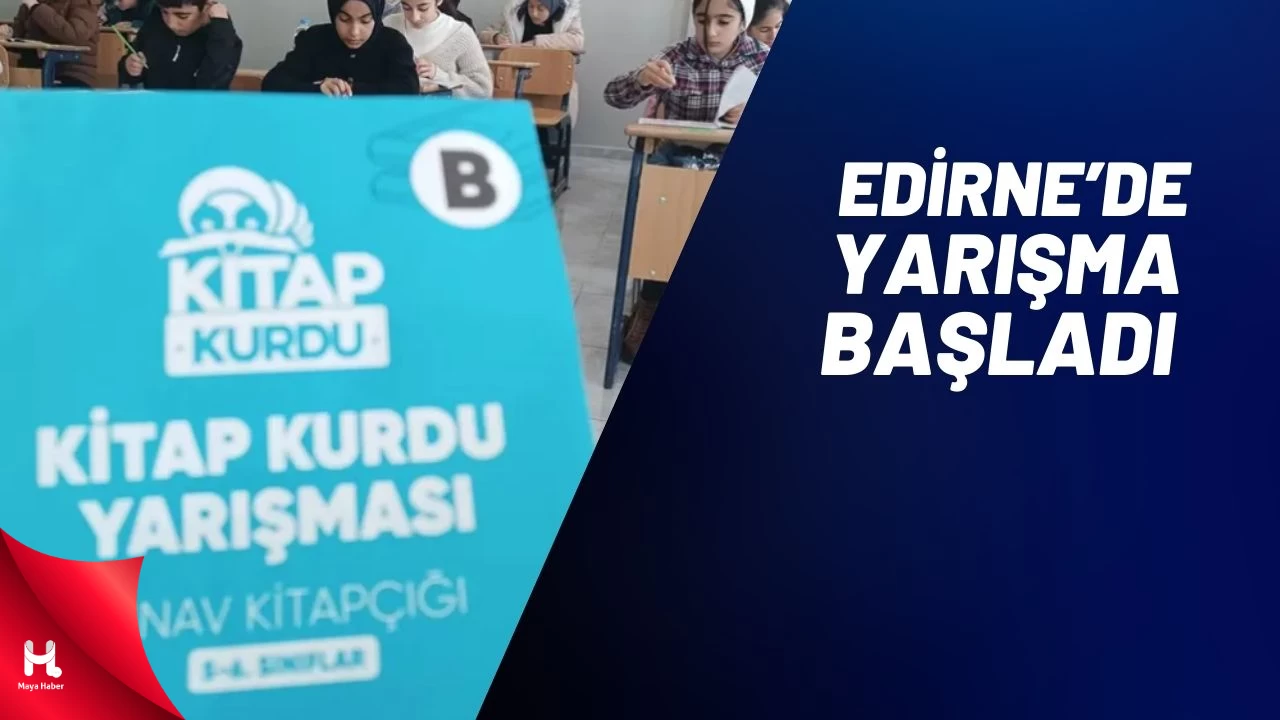 Edirne'de TÜGVA Kitap Kurdu Yarışması Heyecanı