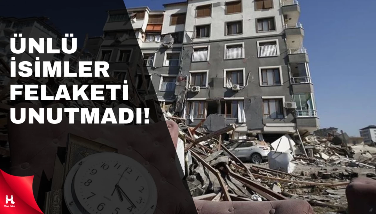 Ünlü isimler felaketi unutmadı!! "Acısı hala taze"