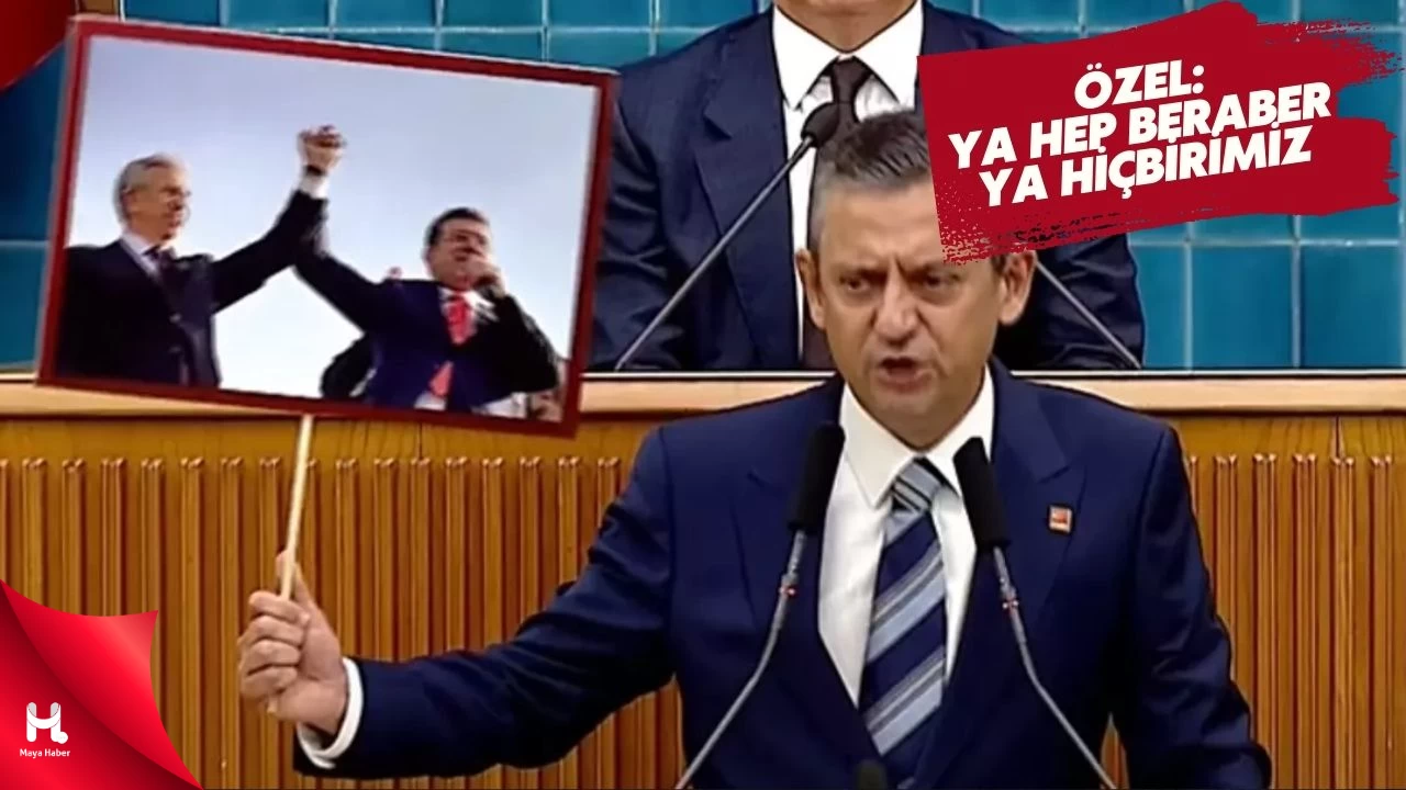 Özgür Özel bu fotoğrafı kaldırıp, 'Ya hep beraber, ya hiçbirimiz' dedi