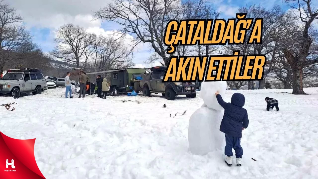 Kar Severler Çataldağ'da Buluştu