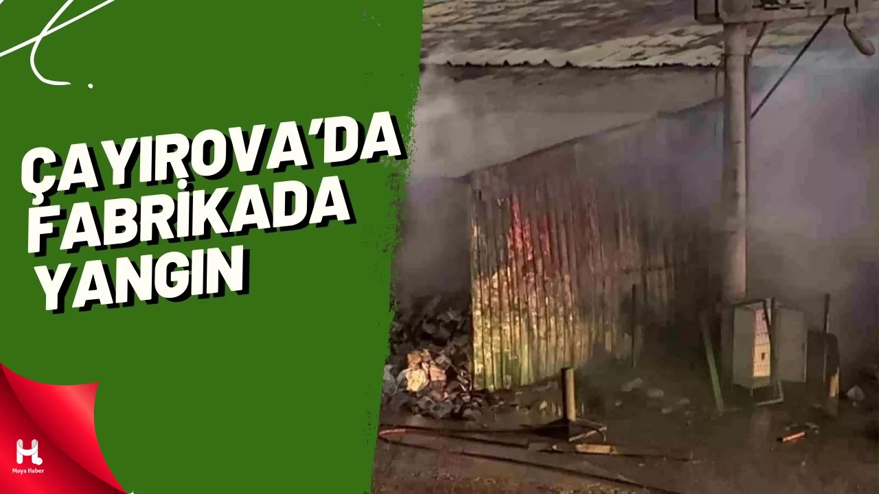 Çayırova'da Fabrikada Yangın