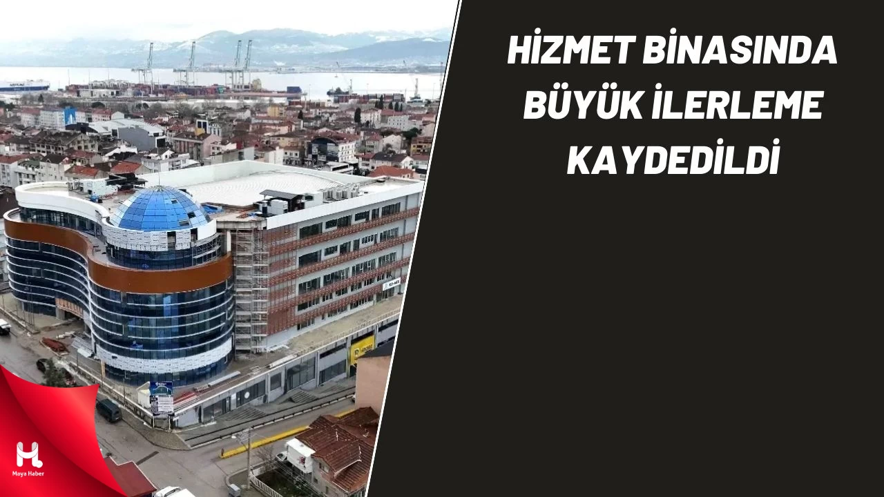 Derince Belediyesi Yeni Hizmet Binasında Çalışmalar Hızla İlerliyor