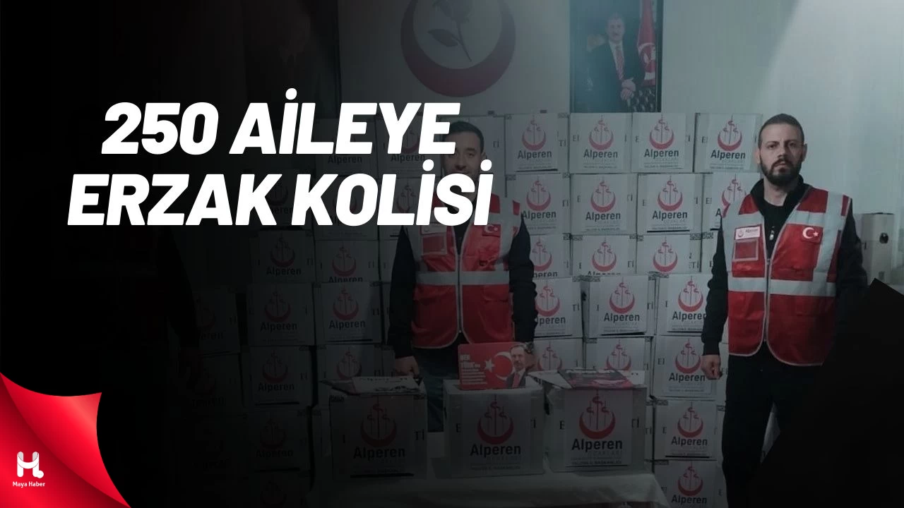 Alperen Ocakları'ndan 250 Aileye Erzak Kolisi