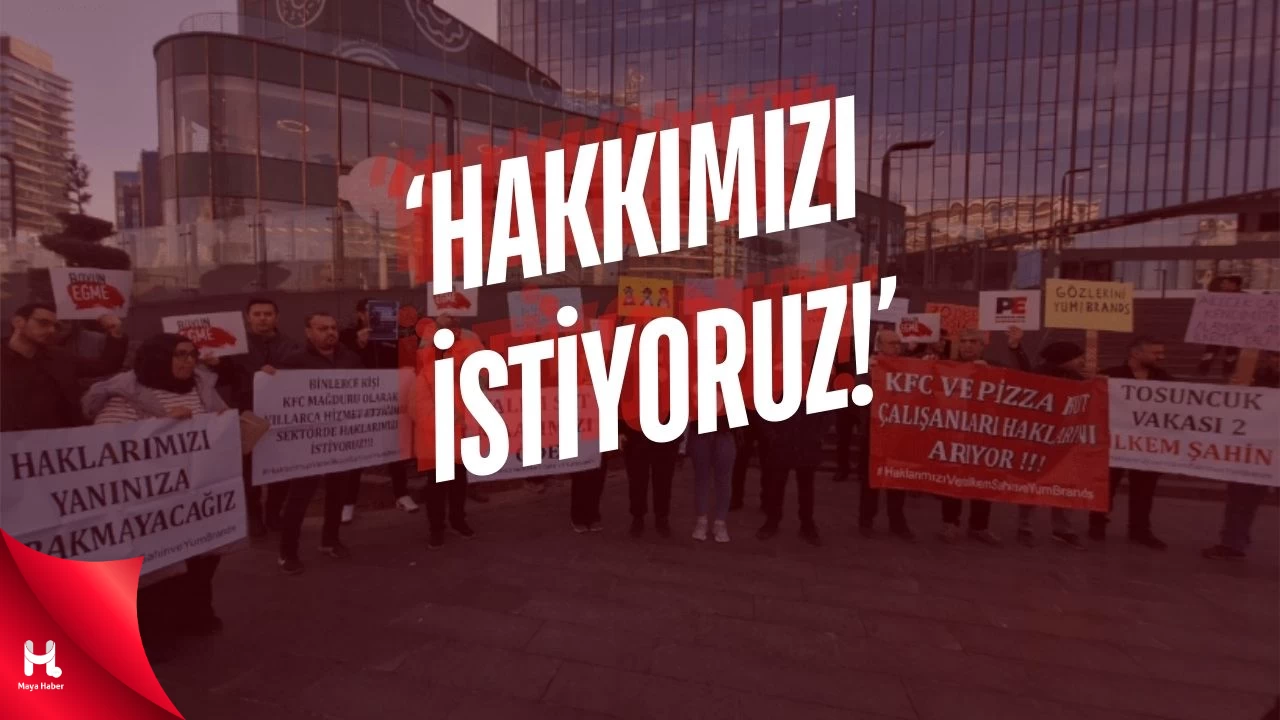KFC Çalışanları Ankara'da Hakları İçin Eylemde
