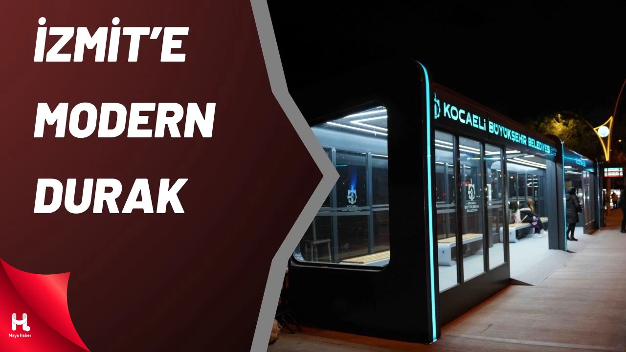 İzmit Millet Bahçesi’ne LED’li Modern Durak Yapıldı