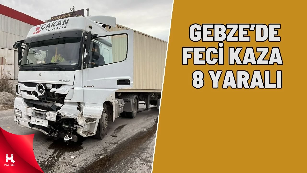 Gebze'de İşçi Servisi Tırla Çarpıştı: 8 Yaralı - Hızla Müdahale Edildi