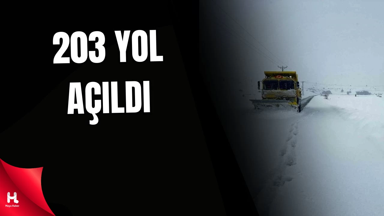 Kayseri’de 203 Yol Açıldı, 15 Yolda Çalışmalar Sürüyor