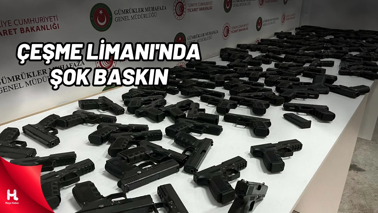 Çeşme Limanı'nda Şok Baskın: 138 Tabanca Yakalandı!