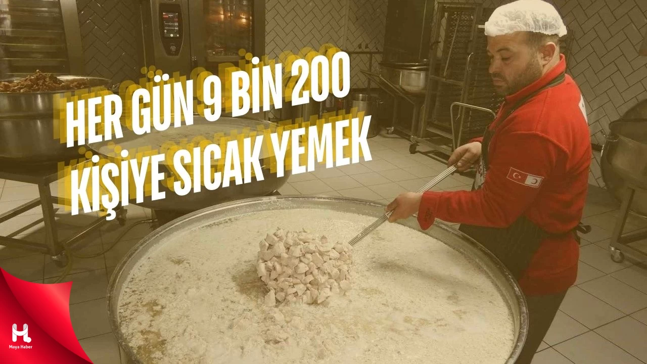 Gaziantep'te Her Gün 9 Bin 200 Kişiye Sıcak Yemek