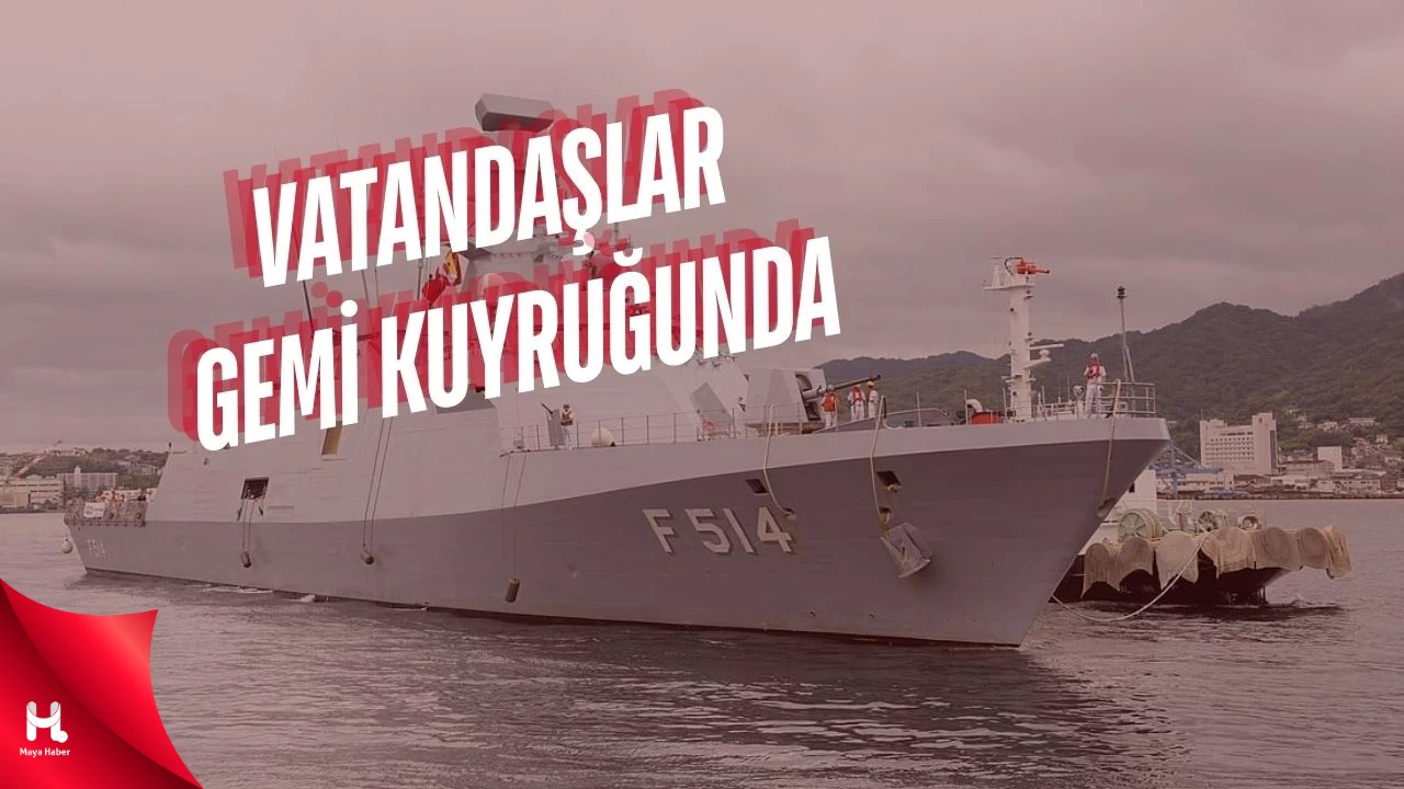 Çanakkale'de Vatandaşlar Gemi Kuyruğunda