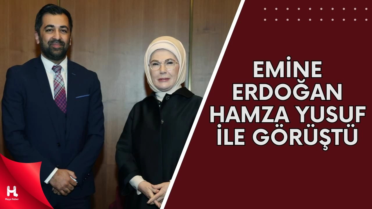 Emine Erdoğan Eski İskoçya Başbakanı Hamza Yusuf ile Görüştü