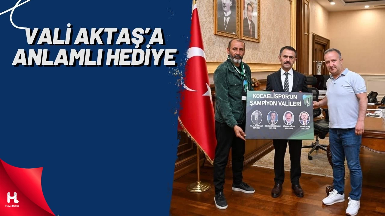 Vali Aktaş’a Kocaelispor'dan Çok Özel Hediye