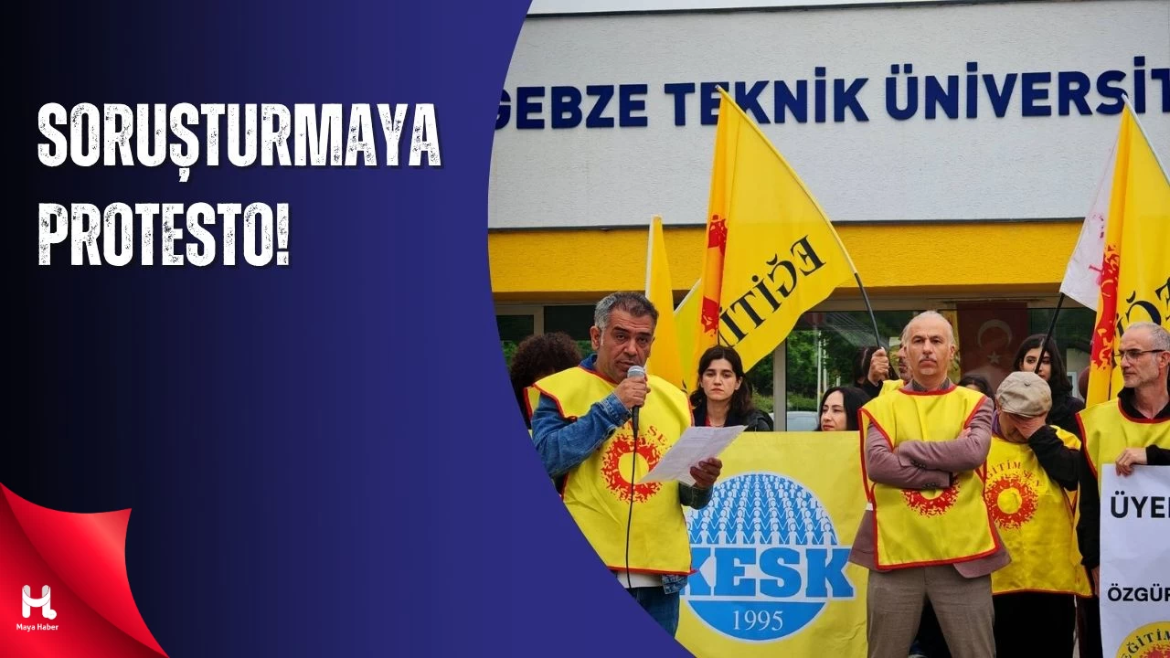 GTÜ’deki Akademisyenlere Soruşturma Protesto Edildi