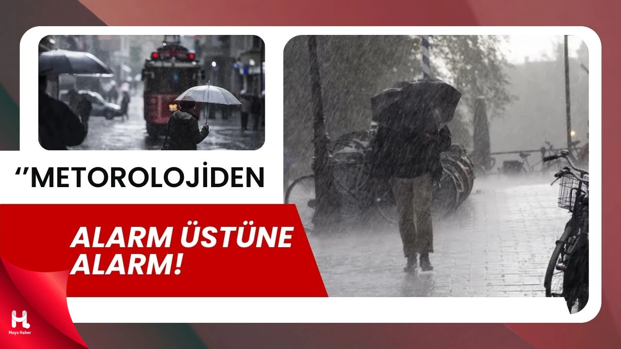 Meteoroloji, AKOM, Valiliklerden Kuvvetli Sağanak Uyarısı!