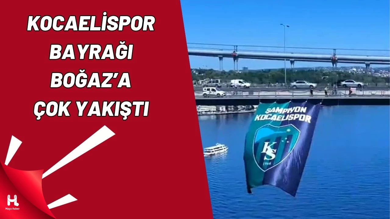 Kocaelispor Bayrağı İstanbul Boğazı’na Çok Yakıştı