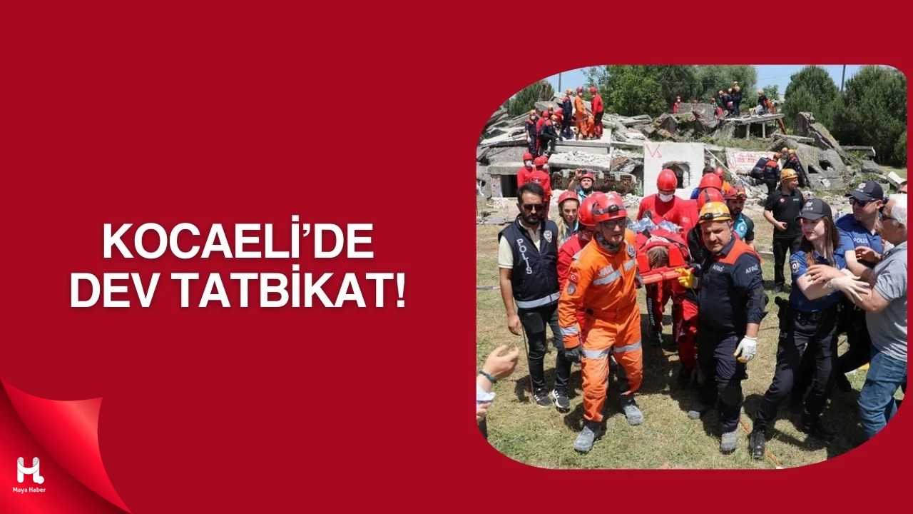 Kocaeli'de Gerçeğini Aratmayan Büyük Deprem Tatbikatı