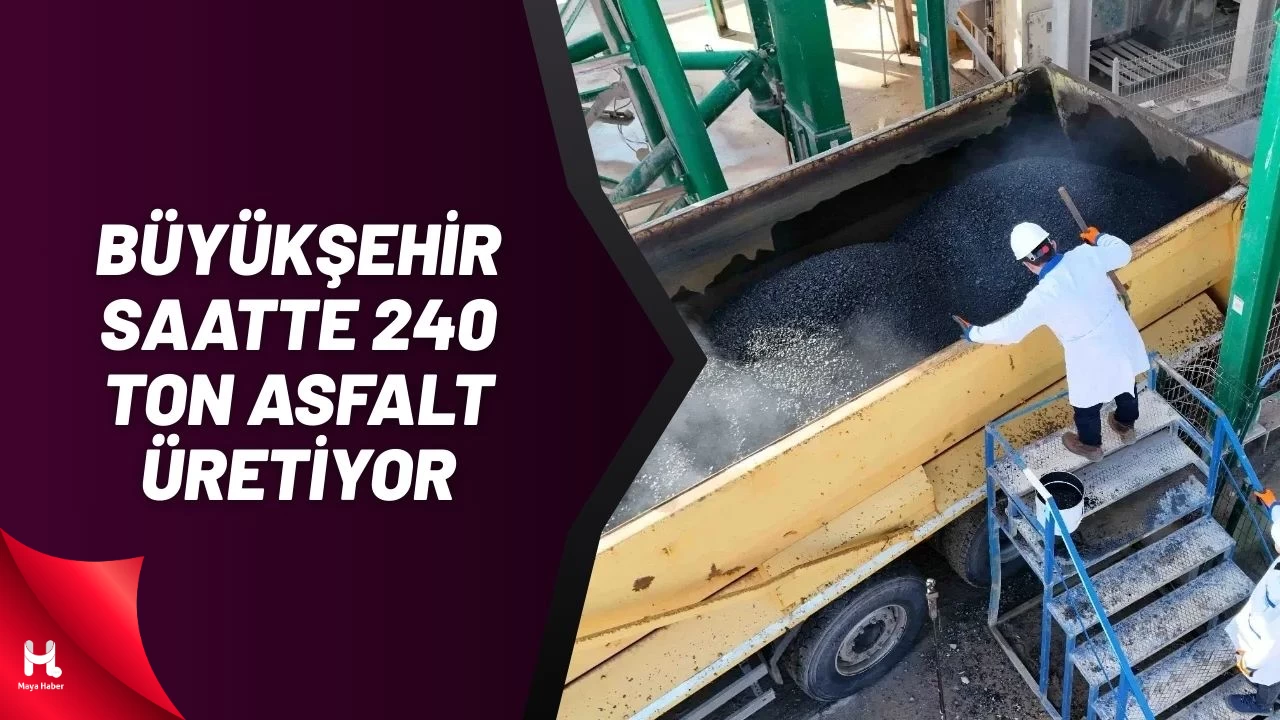 Kocaeli Büyükşehir Belediyesi Saatte 240 Ton Asfalt Üretiyor