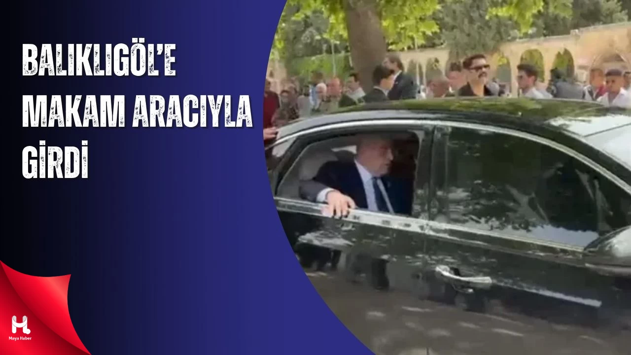 Müsavat Dervişoğlu Balıklıgöl’e Makam Aracıyla Girdi