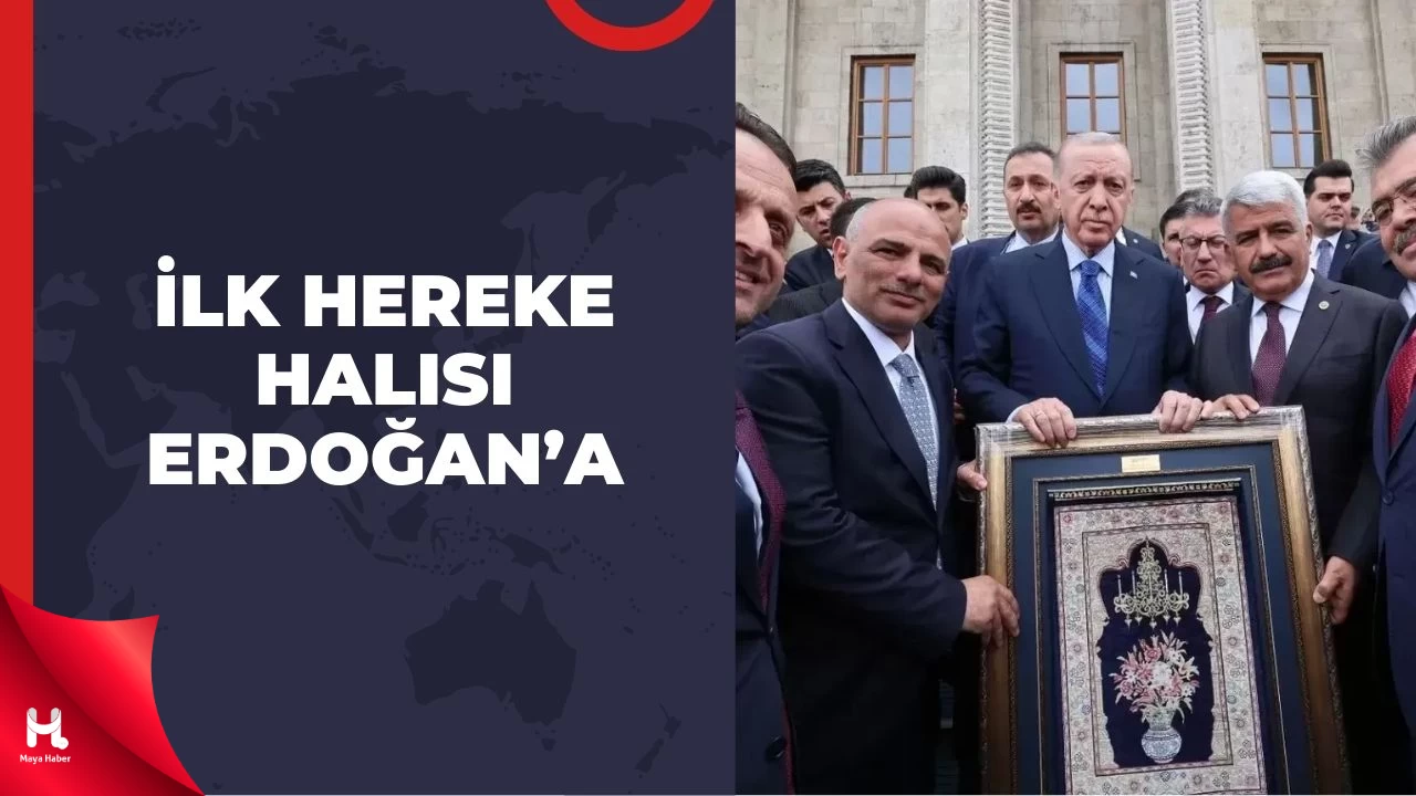 İlk Hereke Halısı Cumhurbaşkanı Erdoğan’a Hediye