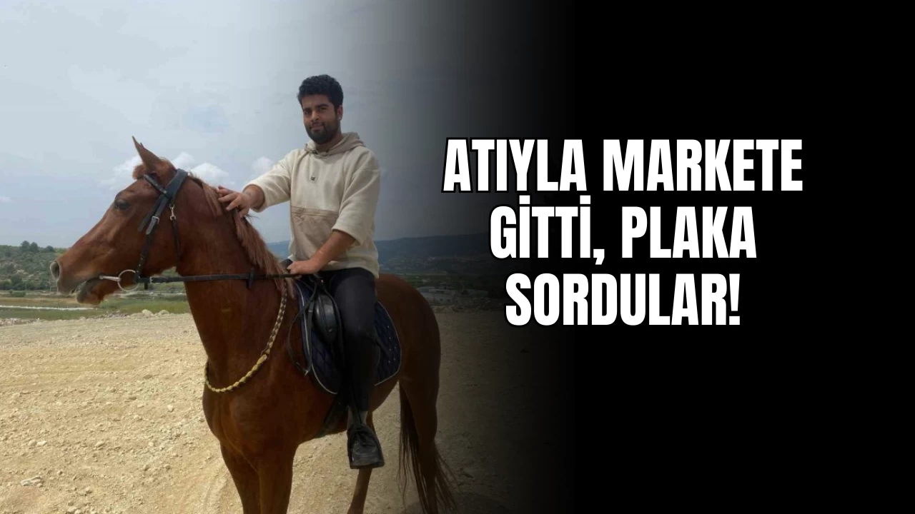 Atla markete giderken ’alkollü araç kullanmak’tan ceza yedi