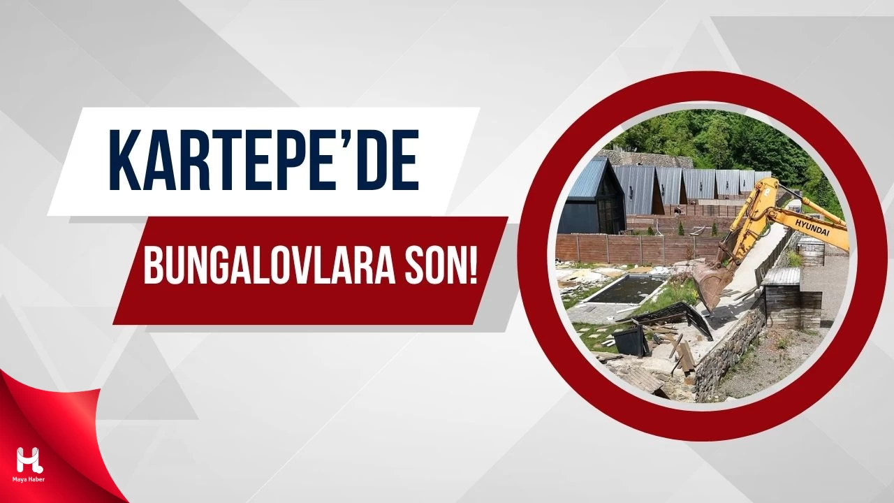 Kartepe'de Dağ Taş Bungalov Olmuştu, Kaçak Olanlar Tek Tek Yıkılıyor