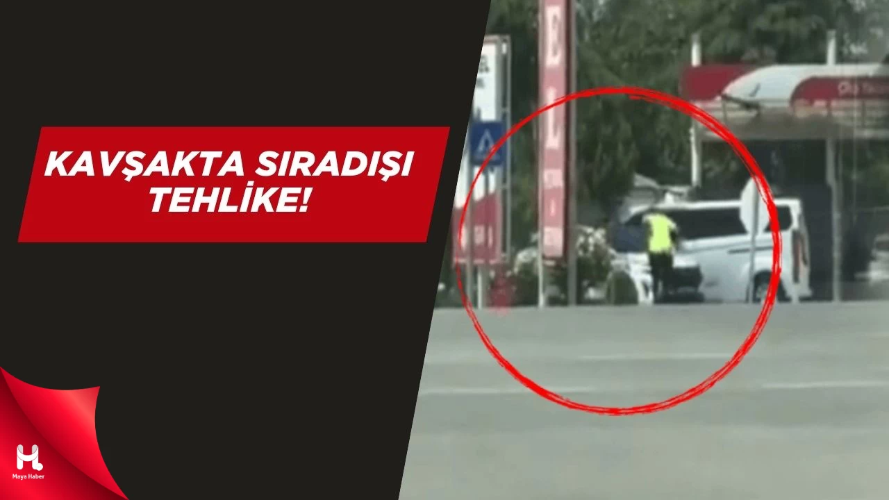 Kargaların Saldırısına Uğrayan Trafik Polisinin Zor Anları...