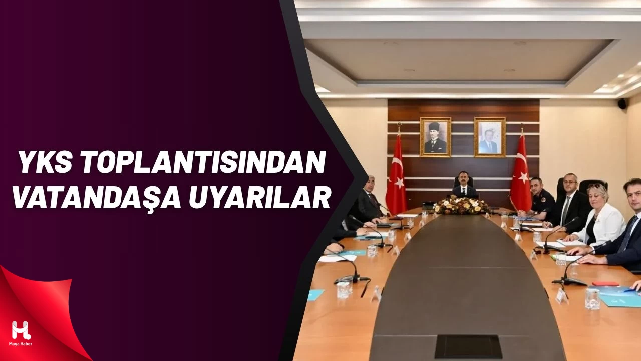 YKS Sınavı Toplantısı Vali Aktaş Başkanlığında Yapıldı