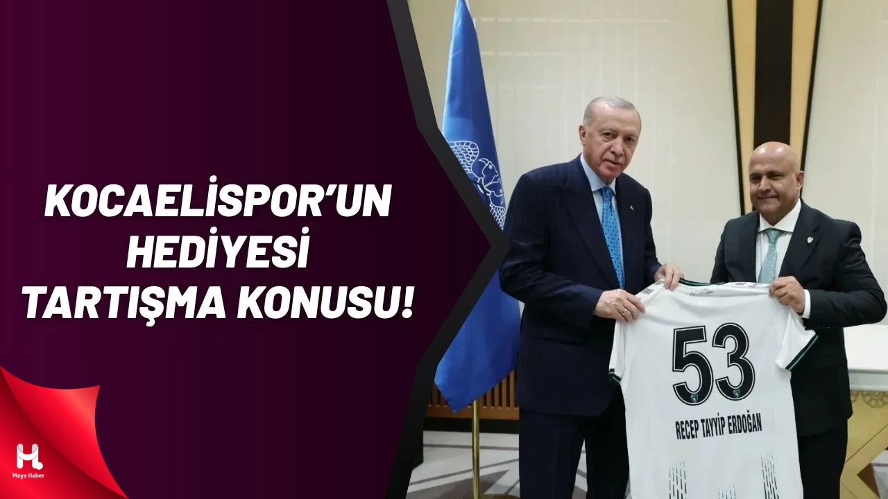 Kocaelispor'un Erdoğan'a Hediye Ettiği Forma Numarası Tartışma Konusu