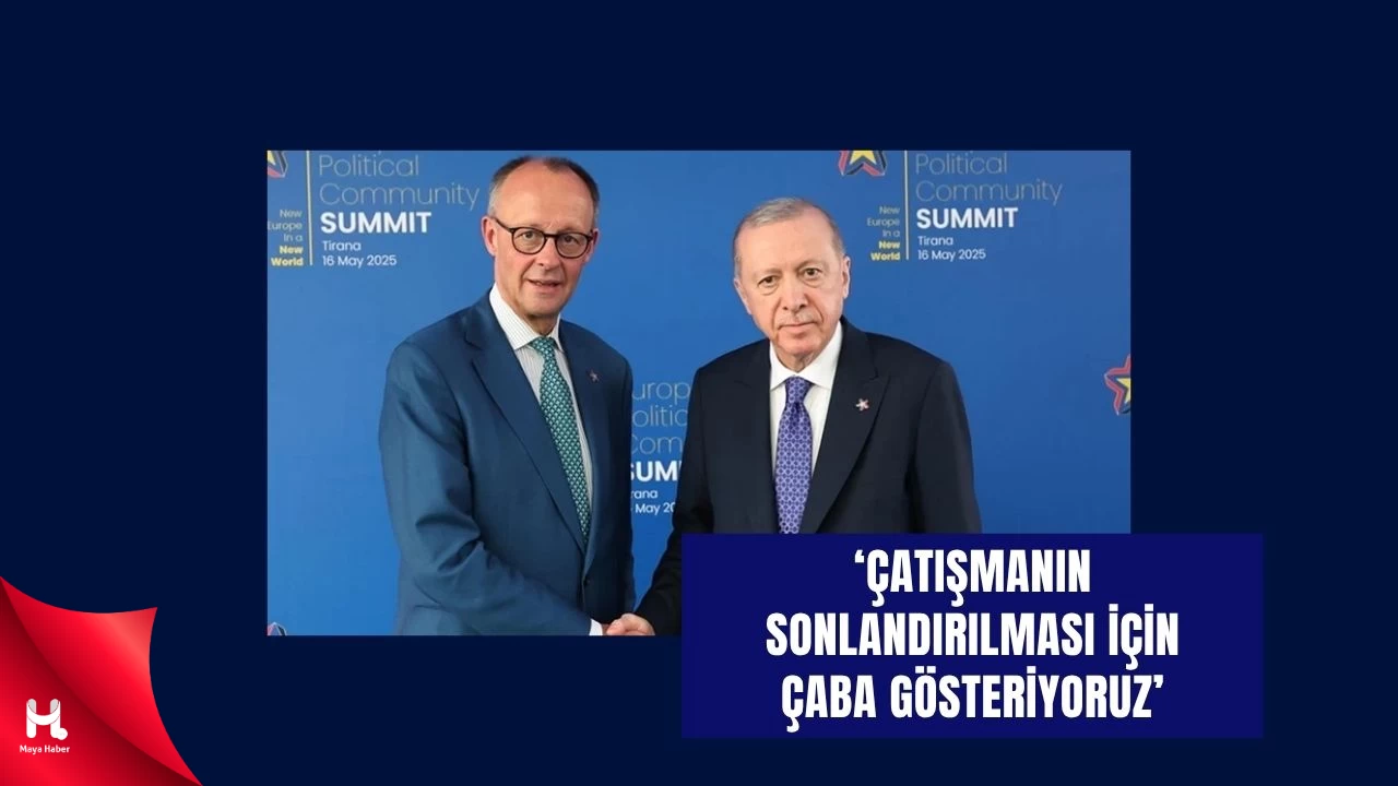 Cumhurbaşkanı Erdoğan, Almanya Başbakanı Merz ile Görüştü