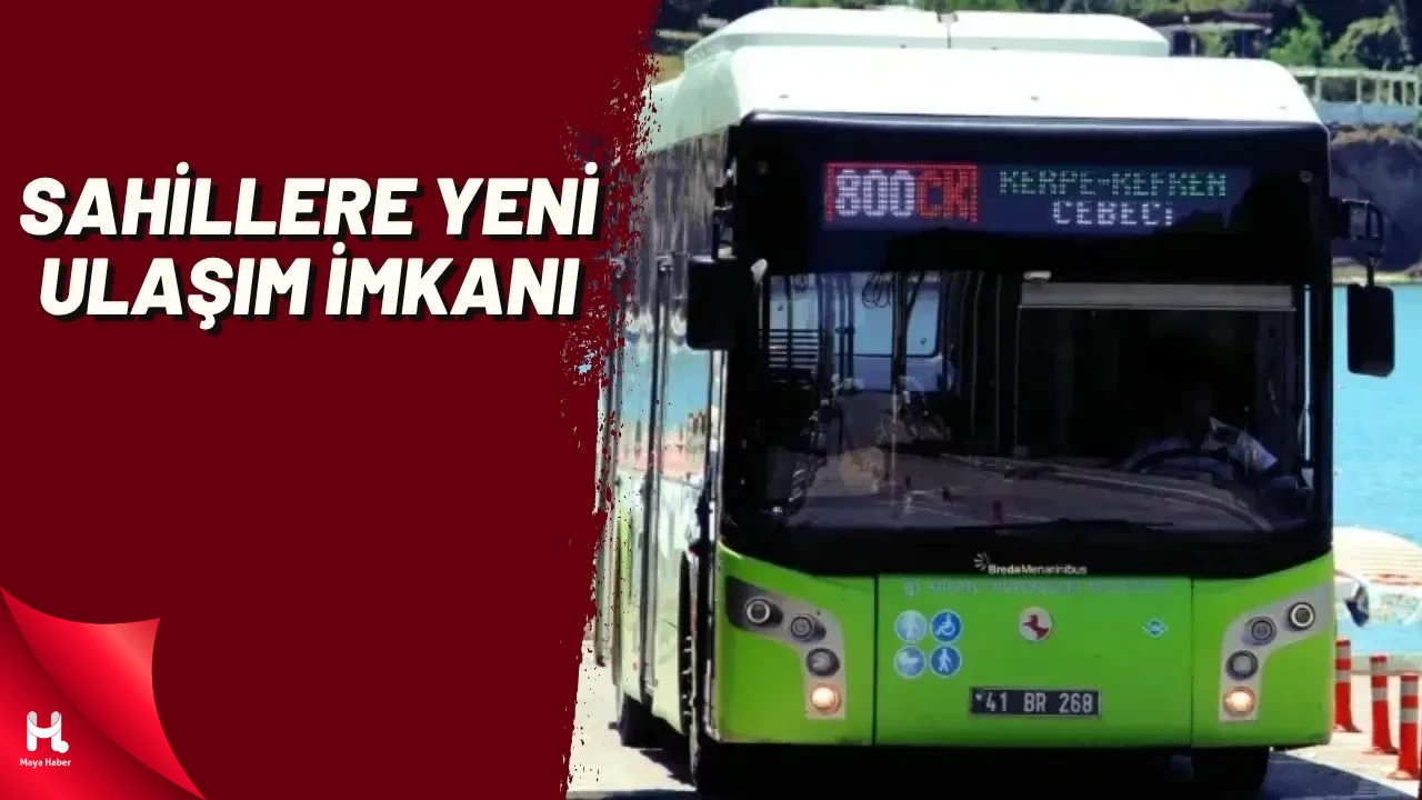 Kocaeli'de Mavi Bayraklı Plajlara Aktarmasız Ulaşım