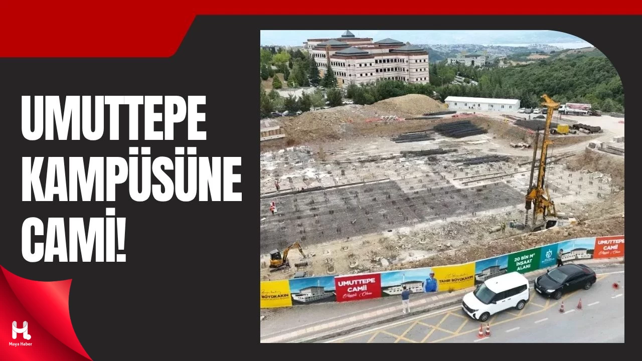Umuttepe Kampüsü’nde Cami ve Otopark Projesi Sorunsuz İlerliyor
