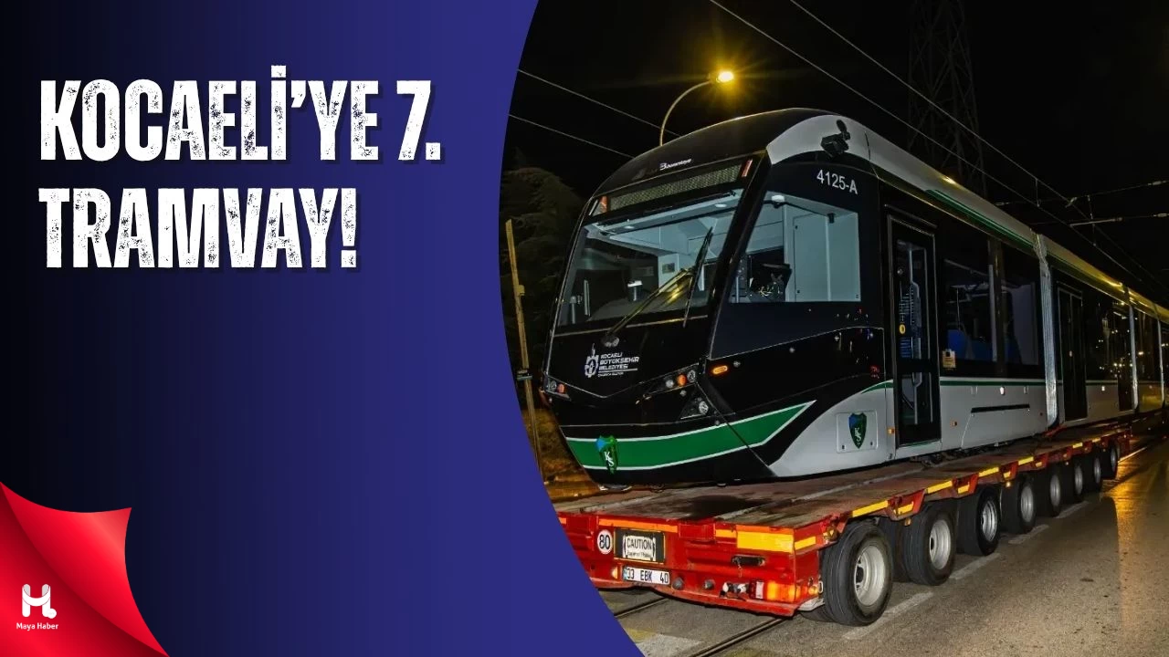 Kocaeli’de 7. Tramvay Raylara İndi