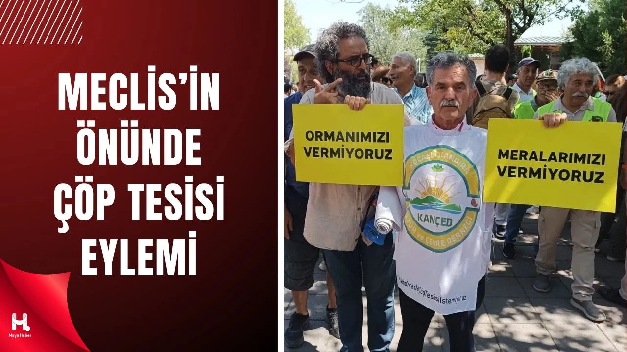 Çevreciler TBMM Önünde Birleşti, Çöp Tesisine 'Hayır' Dendi