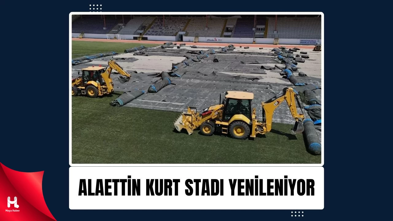 Alaattin Kurt Stadı’nda Büyük Yenileme: Zemin Doğal Çime Dönüşüyor