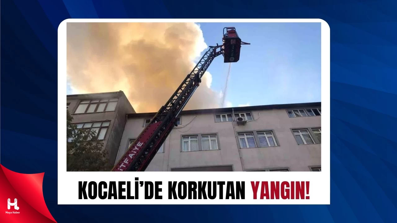 İzmit'te Çatı Katı Yangını Paniğe Neden Oldu