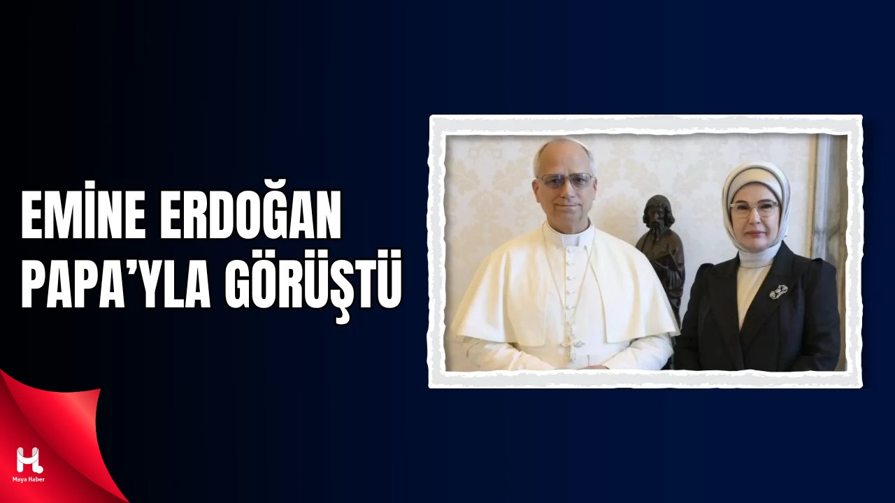 Emine Erdoğan, Papa 14. Leo İle Bir Araya Geldi