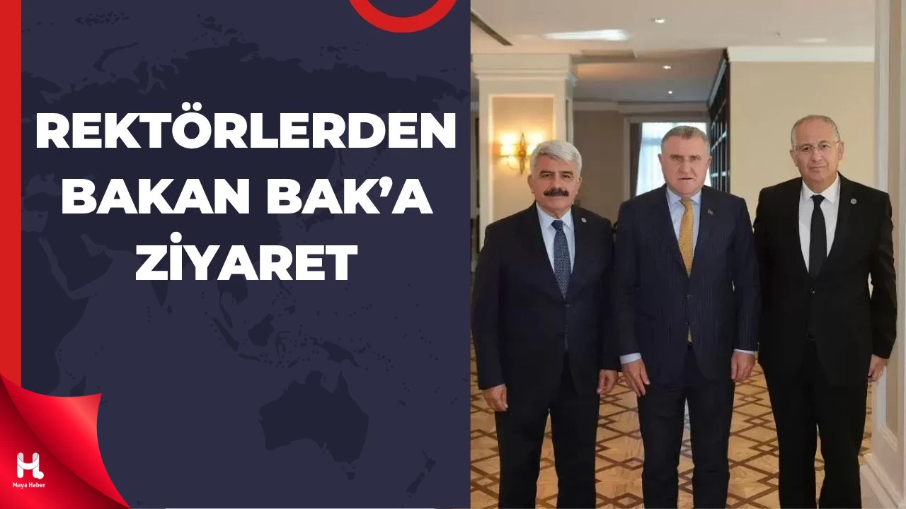 KOÜ'nün Eski ve Yeni Rektörlerinden Bakan Bak'a Ziyaret