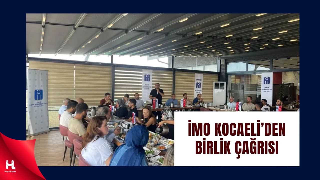 İnşaat Mühendisleri Odası Kocaeli'den Birlik Çağrısı